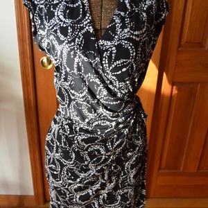 Stylish Jones Wear Black &White Dress Printed